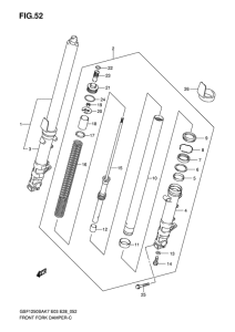 GSF1250S Передняя вилка