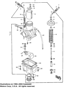 KE125 Carburetor assy