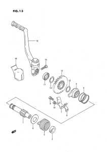 RM80 Ножной стартер