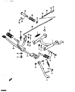 GT200 Подножки