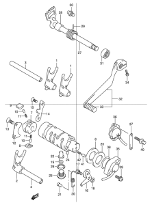 TU125 Переключение передач
