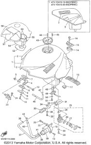 YZF600RP Топливный бак