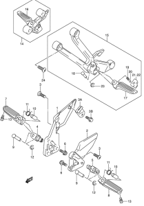 SV1000 Подножки