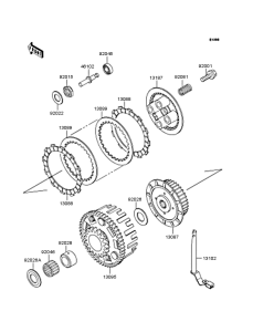 ZR400 Сцепление
