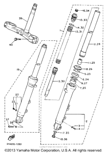 FJ1200AE Передняя вилка