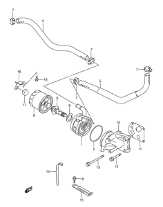 GSX-R600 Масляный радиатор