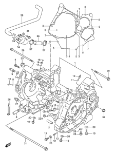 TL1000 Картер двигателя