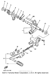 XV1100EC Вал переключения