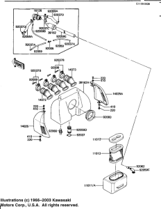 KZ1100 Воздухоочиститель