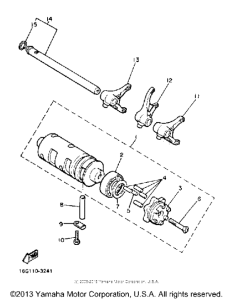 XJ750MK Shift cam-fork