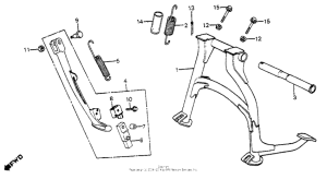 VF700F Подножка