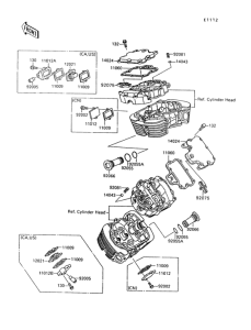 VN1500 Крышка головки цилиндров