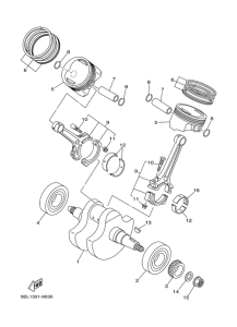 XVS1100A Vilebrequin & piston
