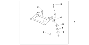 CBF600 (Naked, ABS) Carrier bracket