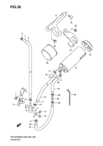 DR-Z400 Адсорбер с активированным углем в сборе