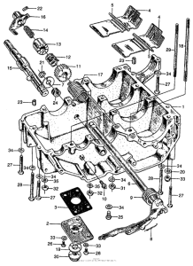CB160 Lower crankcase + kick starter