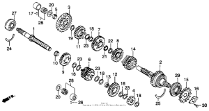 XL250R Transmission 82-83