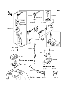 ZR400 Замок зажигания