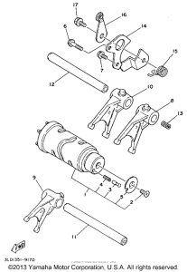 TDM850E Копирный вал