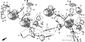 CBR1100XX Carburetor assy