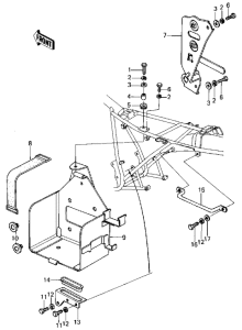 KZ440 Battery case / electro bracket