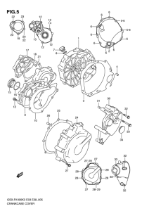 GSX-R1000 Crankcase cover ass`y  (v