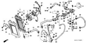VTX1300S Радиатор