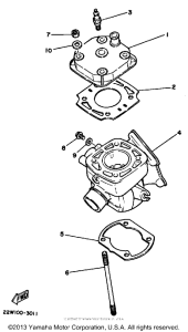 YZ80L Головка цилиндров