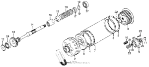 GL1000 Clutch + final gearshaft