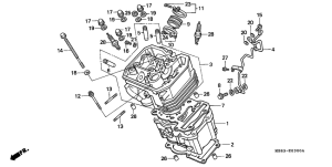 XRV650 Cylinder / cylinder head
