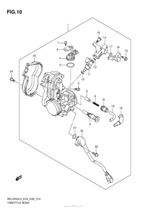 RM-Z450 Корпус Дросселя