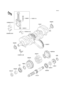 ZR550 Коленвал