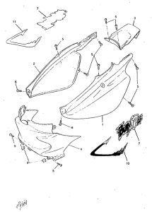 CW50RSX Боковые обтекатели