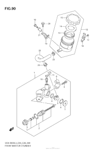 GSX-R600 Главный тормозной цилиндр