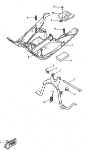 YQ50 Stand. footrest