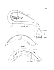 VN800 Decals(c.w.red)(vn800-b6)