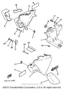 RX50L Боковые обтекатели