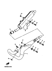 TY250Z Выхлопная система