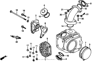 CT70 Крышка головки цилиндров