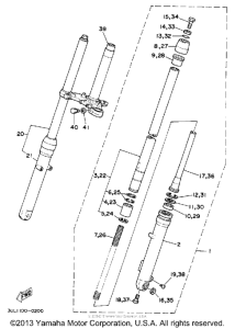 RT100E Передняя вилка