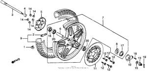 CB400 Front wheel 81