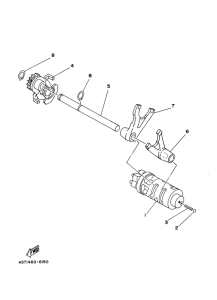 T105SE Shift cam. fork