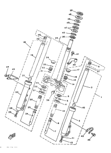 YA50R Передняя вилка