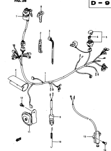DR650 Жгут проводов
