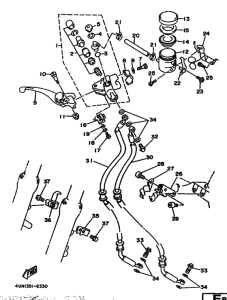 TRX850 Передний тормозной цилиндр