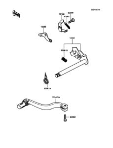KDX80 Механизм переключения передач