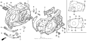 XR600R Картер двигателя