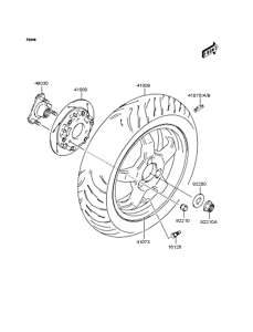 SC250 Заднее колесо и цепь