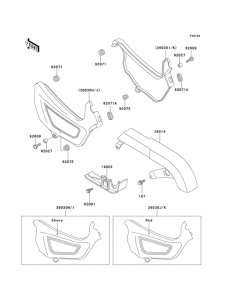 EN500 Side covers / chain cover(en500-b2)