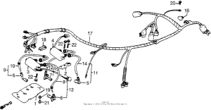 VT1100C Wire harness + ignition coil + rectifier
